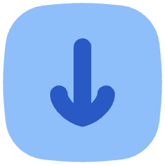 Line Arrow Down Square Icon from Flex Flat Set