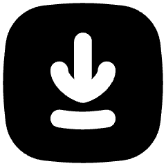 Line Arrow Down Square 2 Icon from Flex Solid Set