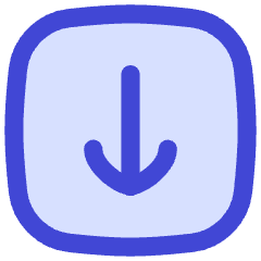 Line Arrow Down Square Icon from Flex Duo Set