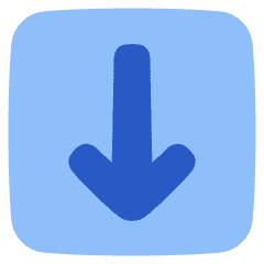 Line Arrow Down Square Icon from Plump Flat Set