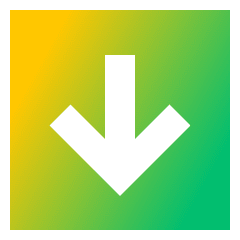 Line Arrow Down Square Icon from Sharp Gradient Set
