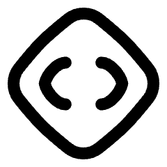 Line Arrow Expand Horizontal Diamond Icon from Flex Line Set