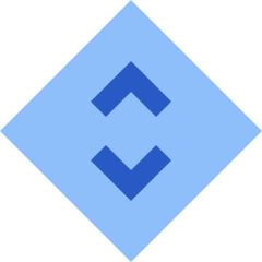Line Arrow Expand Vertical Diamond Icon from Sharp Flat Set