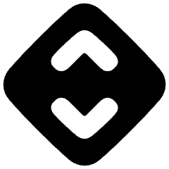 Line Arrow Expand Vertical Diamond Icon from Plump Solid Set