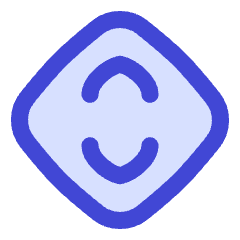 Line Arrow Expand Vertical Diamond Icon from Flex Duo Set