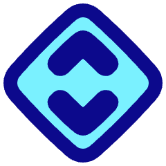 Line Arrow Expand Vertical Diamond Icon from Plump Pop Set