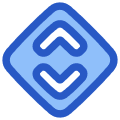 Line Arrow Expand Vertical Diamond Icon from Plump Duo Set