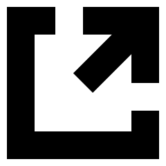 Line Arrow Expand Window 1 Icon from Sharp Solid Set
