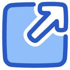 Line Arrow Expand Window 1 Icon from Plump Duo Set