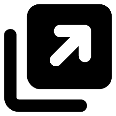 Line Arrow Expand Window 2 Icon from Core Solid Set