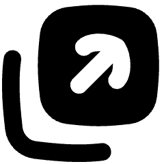 Line Arrow Expand Window 2 Icon from Flex Solid Set
