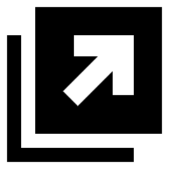 Line Arrow Expand Window 2 Icon from Sharp Solid Set