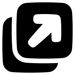 Line Arrow Expand Window 2 Icon from Plump Solid Set