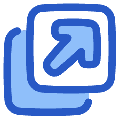 Line Arrow Expand Window 2 Icon from Plump Duo Set