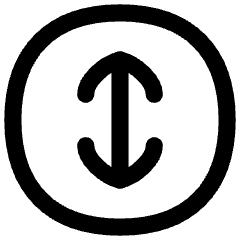 Line Arrow Fit To Height Circle Icon from Flex Line Set