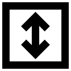 Line Arrow Fit To Height Square Icon from Sharp Remix Set