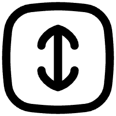 Line Arrow Fit To Height Square Icon from Flex Line Set