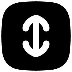 Line Arrow Fit To Height Square Icon from Flex Solid Set