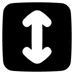 Line Arrow Fit To Height Square Icon from Plump Solid Set