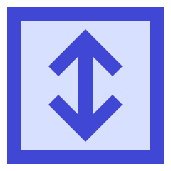 Line Arrow Fit To Height Square Icon from Sharp Duo Set