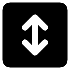 Line Arrow Fit To Height Square Icon from Core Solid Set