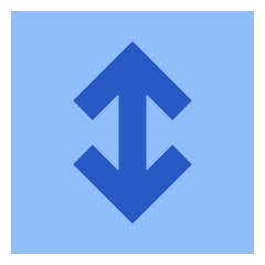 Line Arrow Fit To Height Square Icon from Sharp Flat Set