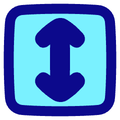 Line Arrow Fit To Height Square Icon from Plump Pop Set