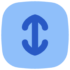 Line Arrow Fit To Height Square Icon from Flex Flat Set