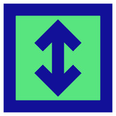 Line Arrow Fit To Height Square Icon from Sharp Pop Set