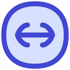 Line Arrow Fit To Width Circle Icon from Flex Duo Set