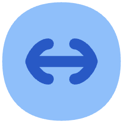 Line Arrow Fit To Width Circle Icon from Flex Flat Set