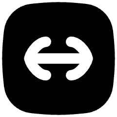 Line Arrow Fit To Width Square Icon from Flex Solid Set