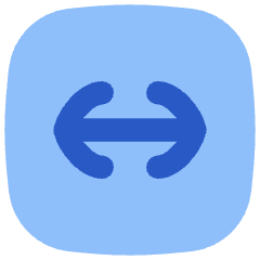 Line Arrow Fit To Width Square Icon from Flex Flat Set