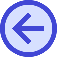 Line Arrow Left Circle 1 Icon from Sharp Duo Set