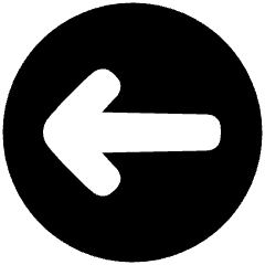 Line Arrow Left Circle 1 Icon from Plump Solid Set