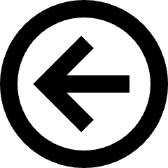 Line Arrow Left Circle 1 Icon from Sharp Remix Set