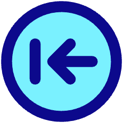 Line Arrow Left Circle 2 Icon from Core Pop Set