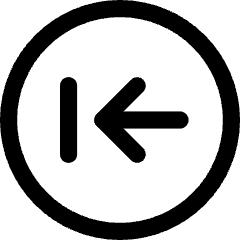 Line Arrow Left Circle 2 Icon from Core Line Set
