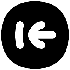 Line Arrow Left Circle 2 Icon from Flex Solid Set