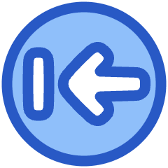 Line Arrow Left Circle 2 Icon from Plump Duo Set
