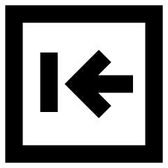 Line Arrow Left Square 2 Icon from Sharp Remix Set