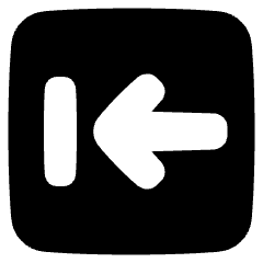 Line Arrow Left Square 2 Icon from Plump Solid Set