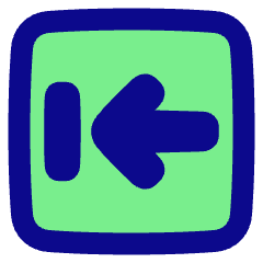 Line Arrow Left Square 2 Icon from Plump Pop Set
