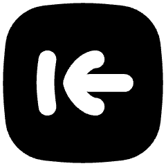 Line Arrow Left Square 2 Icon from Flex Solid Set