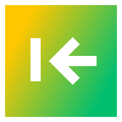 Line Arrow Left Square 2 Icon from Sharp Gradient Set