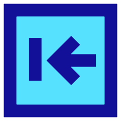 Line Arrow Left Square 2 Icon from Sharp Pop Set