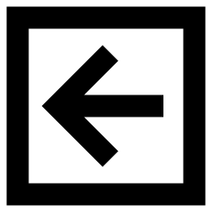 Line Arrow Left Square Icon from Sharp Remix Set