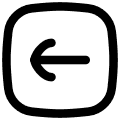 Line Arrow Left Square Icon from Flex Line Set