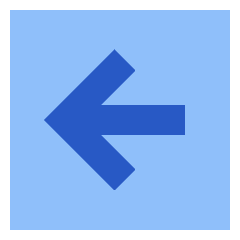 Line Arrow Left Square Icon from Sharp Flat Set