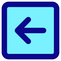 Line Arrow Left Square Icon from Core Pop Set